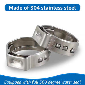 Abrazaderas de un solo oído de metal pulido de 100 piezas para mangueras hidráulicas y de combustible, clips en O para piezas de automóvil, anillos de sujeción de un solo oído para tuberías - Product Image 3