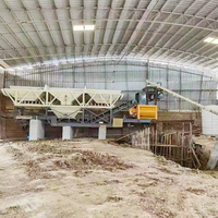 Centrale à béton mobile et portable, mini-usine à ciment et à mortier pour la construction et les machines de chantier