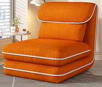 Canapé paresseux individuel inclinable, lit de sol pliant, simplicité moderne, pour salon, chambre, balcon