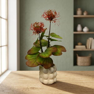 กระถางต้นไม้ประดิษฐ์รูปดอกพินคูชั่นโปรเทียสำหรับวางบนโต๊ะ - Product Image 3