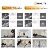 Lampadaire LED Zhaga NEMA 190LMW détachable, facile d'entretien, IP66 IK10, pour routes, autoroutes et éclairage public