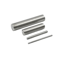 High Quality 304/316 Stainless Steel Zinc Metric Threaded Rod 50mm 100mm 200mm Hot Dipped Galvanized Class 4.8/8.8