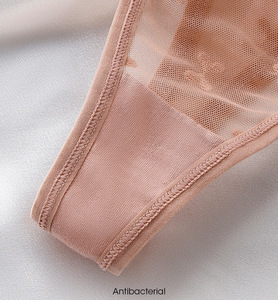 Tangas pequeñas visibles <span class=keywords><strong>de</strong></span> malla a la moda para <span class=keywords><strong>mujer</strong></span> Sexy <span class=keywords><strong>de</strong></span> talla grande <span class=keywords><strong>con</strong></span> bordado <span class=keywords><strong>de</strong></span> corazón <span class=keywords><strong>de</strong></span> Europa - Product Image 5