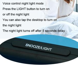 BSCI <span class=keywords><strong>audit</strong></span>é commande vocale USB charge affichage thermomètre calendrier veilleuse LCD horloge de Table cadeau réveil numérique - Product Image 5