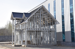 बाहरी घर के लिए <span class=keywords><strong>2026</strong></span> ग्राफिक आधुनिक डिजाइन हल्के फायरप्रूफ प्रीफैब्रिकेटेड स्टील संरचनाएं - Product Image 5