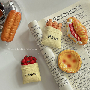 2025 New 3D Art Deco Style Resin Fridge Magnets Delicious Food Magnetic <b>Stickers</b> with Magnetic Effect for Refrigerator - Product Image 1