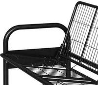 Estructura de Sofá Cama Plegable de Acero Moderna y Económica con Brazos Ajustables, Mueble Portátil de Metal para Dormitorio y Sala de Estar