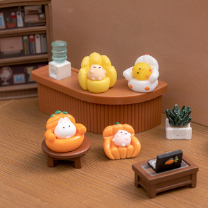 Mini Figuras de Animales: Gato, Cerdo, Conejo, para Sofá, Regalo de Cumpleaños, Boda, Aniversario, Escultura de Animales en Miniatura Kawaii, para Jardín de Hadas - Product Image 2