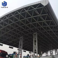 Harga pabrik stasiun Gas/kanopi stasiun bensin struktur baja prefabrikasi