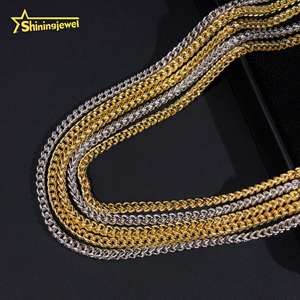 48H 배송 힙합 보석 목걸이 패션 골드 도금 <span class=keywords><strong>4MM</strong></span> 스테인레스 스틸 모이사나이트 로프 체인 남성 여성 링크 체인 - Product Image 5