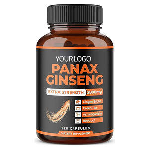Suplemen <span class=keywords><strong>Ginseng</strong></span> <span class=keywords><strong>Panax</strong></span> Premium OEM Siap Kirim - Ekstra Kuat 2800mg untuk Energi Harian - 120 Kapsul - Product Image 4