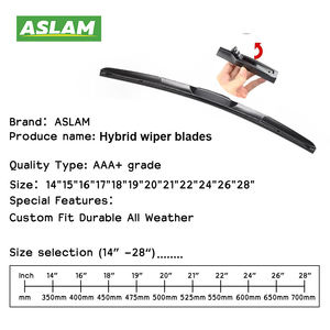 ASLAM Spazzola Tergicristallo Universale Ibrida in Gomma Naturale di Alta Qualità, Silenziosa e Durevole, Modello T-05, Vendita Diretta dalla Fabbrica - Product Image 3