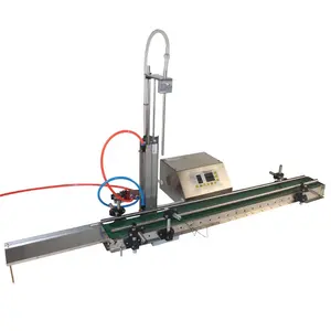 automatic pneumatic benchtop semiautomatic self suck gear pump rotating bottle beverage liquid filling machine 25ml