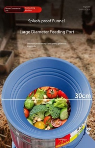 Déchiqueteur électrique à baril épais en acier inoxydable 220V pour légumes, fruits, pommes de terre, oignons, volailles, bétail, herbe - Product Image 4