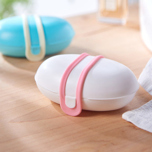 Japanese Style Oval Soap Dish With Silicone Seal Portable For Travel And Home Use - Product Image 2