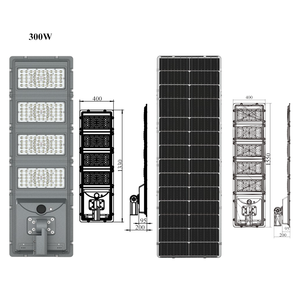 Lampadaire <span class=keywords><strong>Solaire</strong></span> LED 100W Haute Qualité Direct Usine 14000 <span class=keywords><strong>Lumens</strong></span> 180LM/W Indice IP65 Garantie 3 Ans pour Utilisation Extérieure - Product Image 2
