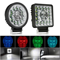 Phare de travail LED 98W de 4 pouces, projecteur clignotant pour camion tout-terrain, SUV, bateau, VTT, tracteur, feux de conduite, accessoire automobile