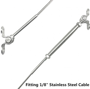 316 Stainless Steel ururnbuckle Eck ooggle 1/8 "able it - Product Image 2