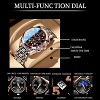 Jam Tangan Pria POEDAGAR 820 Fashion Quartz Sport Bahan Baja Tahan Air Murah Mewah