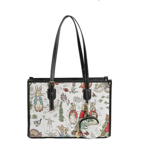 Borsa Tote da donna di grande capacità della fabbrica di Katie Bear con portamonete alla moda chiusura con Zip e fodera in poliestere - Product Image 5