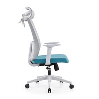 Chaise de bureau à dossier haut avec dossier en maille respirante, soutien lombaire intégré et siège rembourré pour le bureau