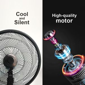 Ventilateur sur pied oscillant classique à refroidissement par air, prix de gros bas, 16 pouces, pour la maison - Product Image 4