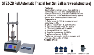 Equipo de Prueba Triaxial de Alta Precisión Totalmente Automático con Estructura de Varilla de Bola para Pruebas de Compresión y Deformación Triaxial de Suelos en Laboratorio - Product Image 2