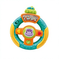 Jouet volant pour bébé QS avec lumières et musique, volant en plastique, jouet de simulation pour l'apprentissage précoce