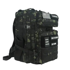 Benutzer definierte 900D Oxford Tactical Gym Bag Pack Molle Fitness Trekking Tasche 25L 45L Taktischer Rucksack