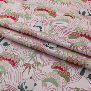 Bonito Original Chinês Panda Bamboo Jacquard Brocade Tecido 150cm Bela Venda Quente para Criança Calças De Pano Capa Suit - Product Image 1