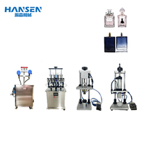 Machine de remplissage de liquide de parfum semi-automatique Ligne de production de bouteilles et flacons en verre pour équipement de fabrication d'eau