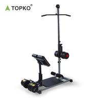 Équipement de gymnastique à domicile TOPKO Fitness Lat Pull Down Machine Lat Pulldown Low Row Plate Loaded Exercise Chaise romaine