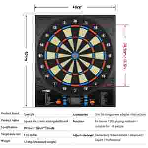 Dawn Star 40cm Corrugated Plastic Eco-Friendly Dartboard Game Set Target Shooting Toy-Promotion Price - Product Image 2