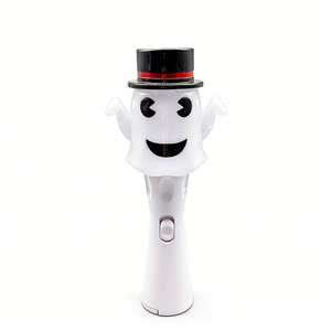 Baguette lumineuse LED fantôme d'Halloween personnalisable avec logo, en gros, à piles, rotative, pour enfants, pour la fête d'Halloween ou le jeu de la friandise ou du fardeau - Product Image 5