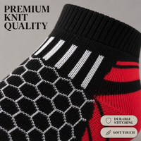 Chaussettes courtes antidérapantes respirantes à séchage rapide avec logo sur le dessus, mélange de spandex/nylon/coton, fines, décontractées, pour l'été, pour hommes