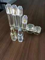 Emballage personnalisé de luxe en verre de haute qualité, directement de l'usine, flacon en verre personnalisé avec pompe à lotion