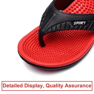 Chaussons de massage pour hommes en vente chaude, tongs en EVA pour hommes, soutien de la voûte plantaire, tongs d'été pour la plage, tongs antidérapantes pour hommes, tongs de sport - Product Image 2
