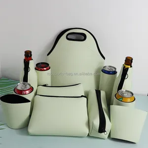 Новый дизайн, Неопреновая искусственная кожа, ультрафиолетовая меняющая цвет сумка-холодильник для обедов, изолированная ультрафиолетовая меняющая цвета, сумка-тоут для обедов