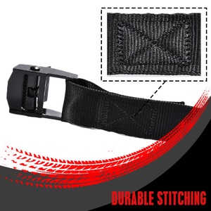 Индивидуальные стяжные ремни для крепления грузов, 25 мм, грузоподъемность 250 кг, с мини-фиксатором-пряжкой, бесконечные, 250 мм - Product Image 4