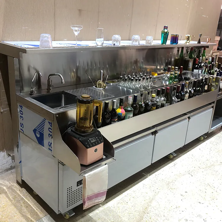 Nouvelle boutique mobile bar station cocktail avec bar station cocktail évier