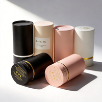 Emballage en tube de papier écologique, boîte en tube de papier pour parfum, tube de papier élégant certifié, finition mate, boîte en tube de papier pour parfum