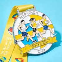 Fournisseur de médailles sportives personnalisées pour fabricants – Médailles de finisseur en émail 3D pour marathon, course à pied, taekwondo, karaté – Souvenir