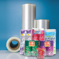 Vente en gros Film d'emballage en plastique transparent étanche Rouleau de film thermorétractable POF transparent Film rétractable en polyoléfine