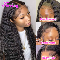 Perruque de cheveux naturels bouclés birmans indétectable, effet cuir chevelu réel, sans colle, avec dentelle frontale HD, cheveux humains vietnamiens