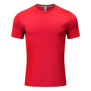 เสื้อยืดแขนสั้นแห้งเร็วสำหรับผู้ชาย 100 โพลีเอสเตอร์ ชุดกีฬาสำหรับทำงานและกิจกรรมสร้างทีม - Product Image 4