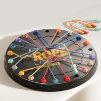 Jouets amusants interactifs parent-enfant Corde d'entraînement à la motricité fine pour enfants Jouet de jeu de défi stratégique à démêler