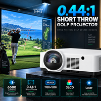 Projecteur immersif 6500 lumens WUXGA 3LCD laser pour simulateur de golf, projection immersive et exposition