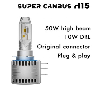 Ampoules LED H15 améliorées 100W High Beam et 20W DRL Plug and Play avec connecteur d'origine Phare sans erreur pour voiture - Product Image 4