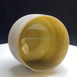 Mangkuk Penyembuhan Suara Desainer dari Batu Alam Tiger-eye, Daya Besar, Warna Elegan, Alkimia, Kristal Berlapis Embun - Product Image 5