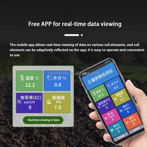 7-in-1 đất Tester nhiệt độ độ ẩm cảm biến Transmitter nhà kính nông nghiệp RS485 độ ẩm Độ DẫN Ec NPK PH <span class=keywords><strong>Detector</strong></span> - Product Image 4